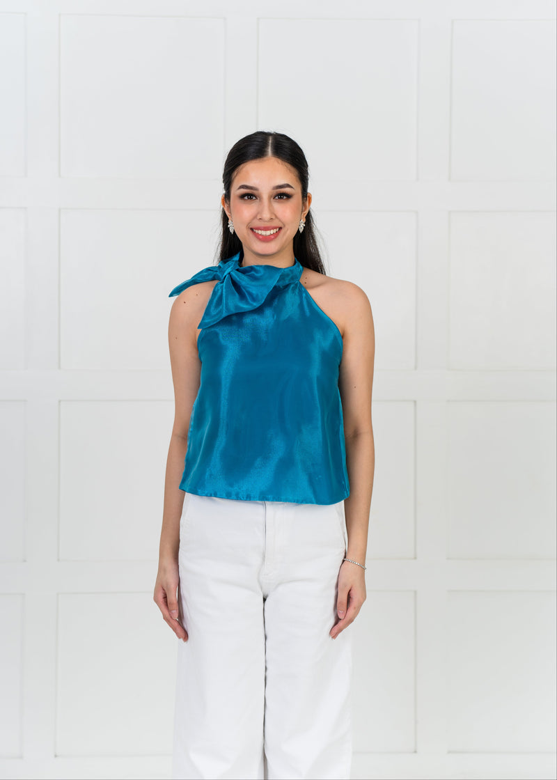 Laura Halter 2way Top - Ocean Blue