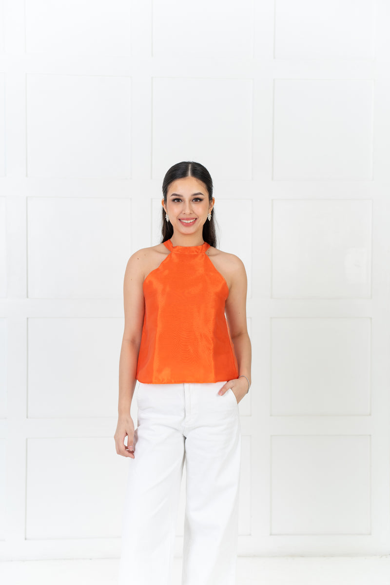 Laura Halter 2way Top - Orange