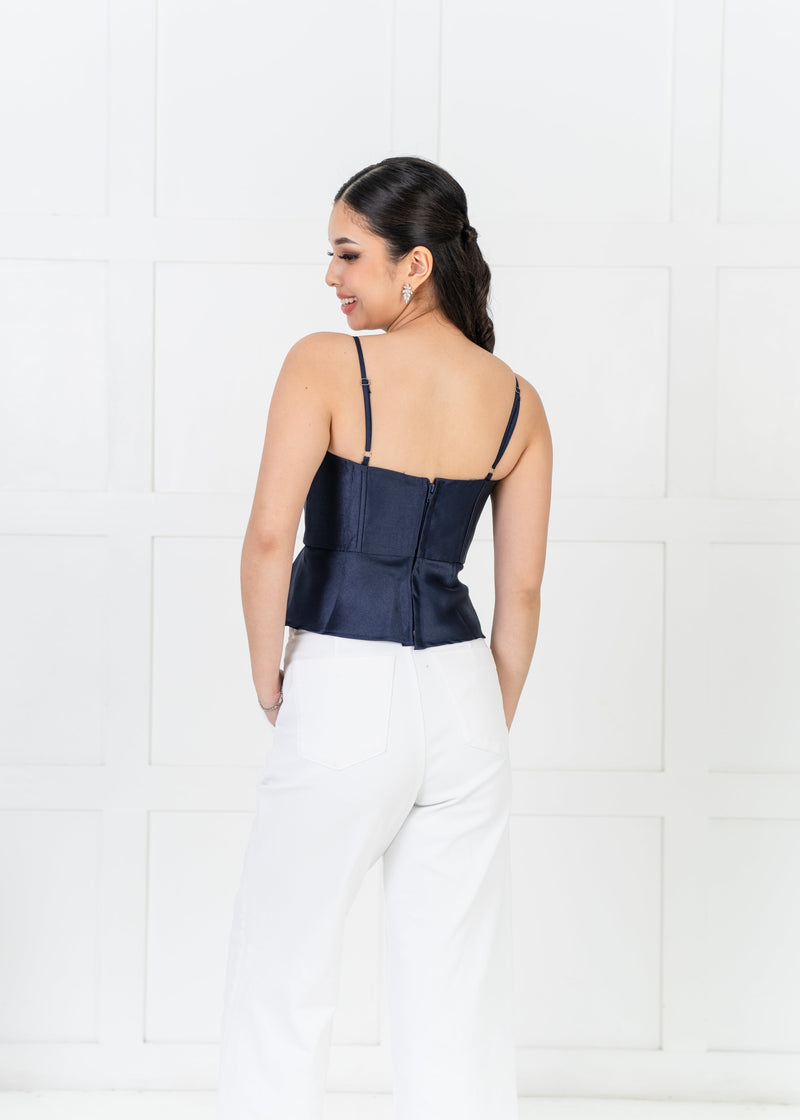 Rhea Top - Navy Blue