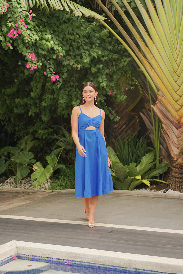 Rose Dress - Royal Blue