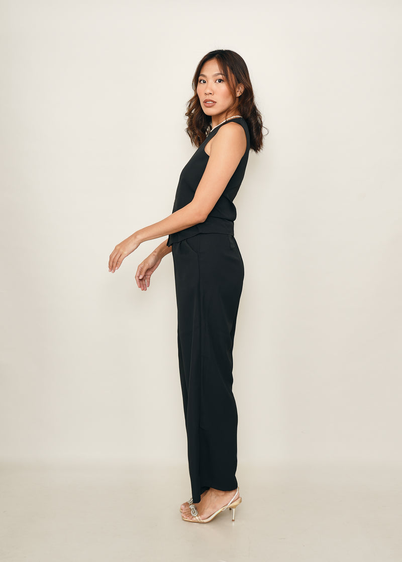 Molly Vest and Trouser Set - Black