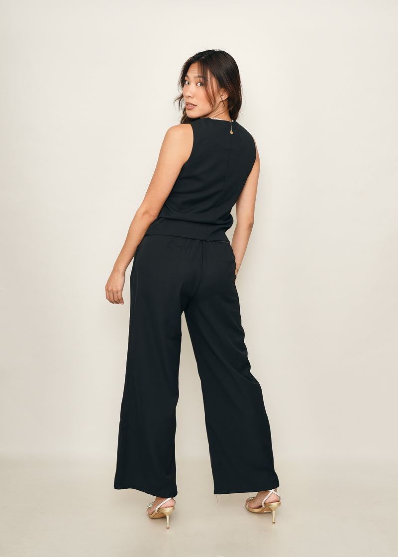 Molly Vest and Trouser Set - Black