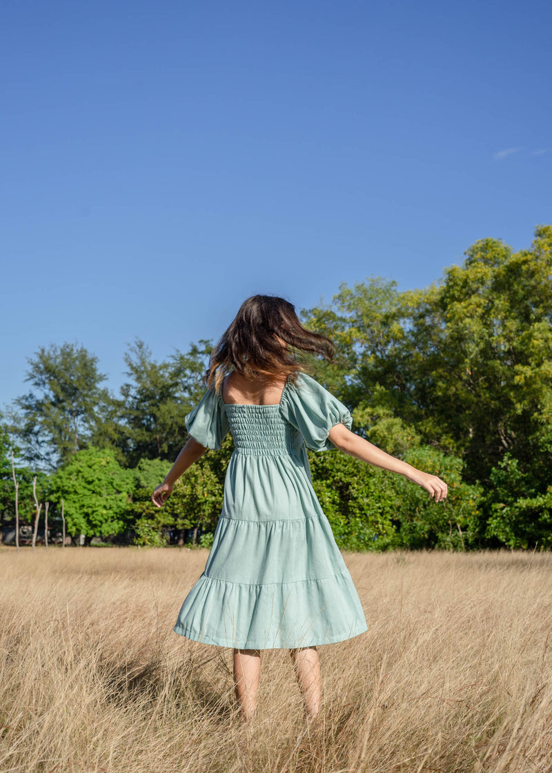 Zoey Dress - Pastel Blue