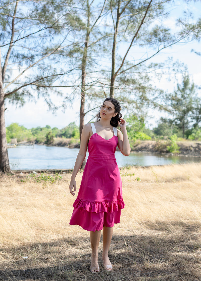 Ilka 2-way Dress - Hot Pink