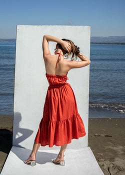 Allora Dress - Rust