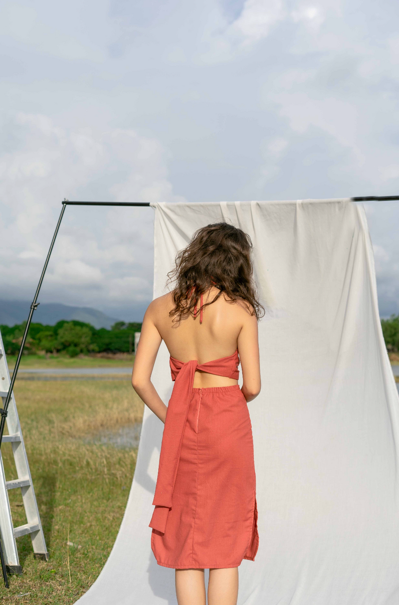 Georgina Skirt - Deep Rust